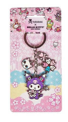 Tokidoki Accessories - Tokidoki x Hello Kitty and Friends Series 3 - Sakura Festival - Kuromi Charm Keychain