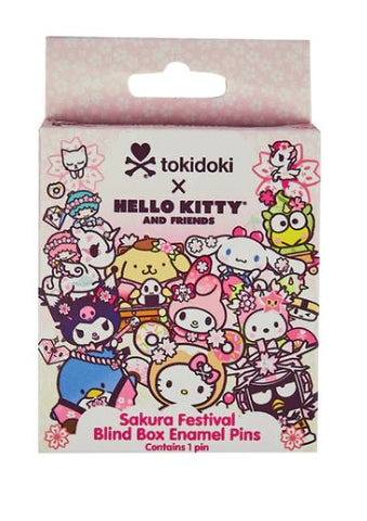 Tokidoki Accessories - Tokidoki x Hello Kitty and Friends Series 3 - Sakura Festival - Blind Box Enamel Pins
