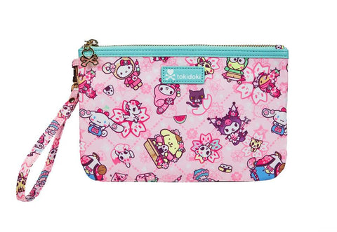 Tokidoki x Hello Kitty and Friends - Sakura Festival - Zip Pouch Wristlet