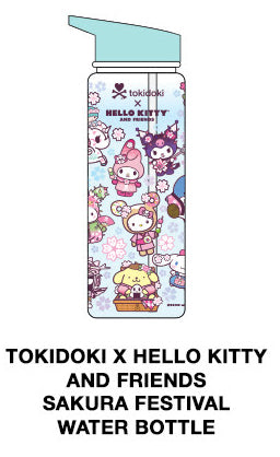 Tokidoki Accessories - Tokidoki x Hello Kitty and Friends Series 3 - Sakura Festival - Water Bottle