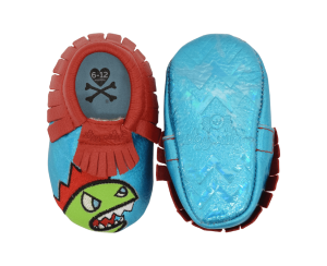 Itzy Ritzy Moc Happens - Tokidoki Baby Moccasins Shoes - Kaiju - Blashful