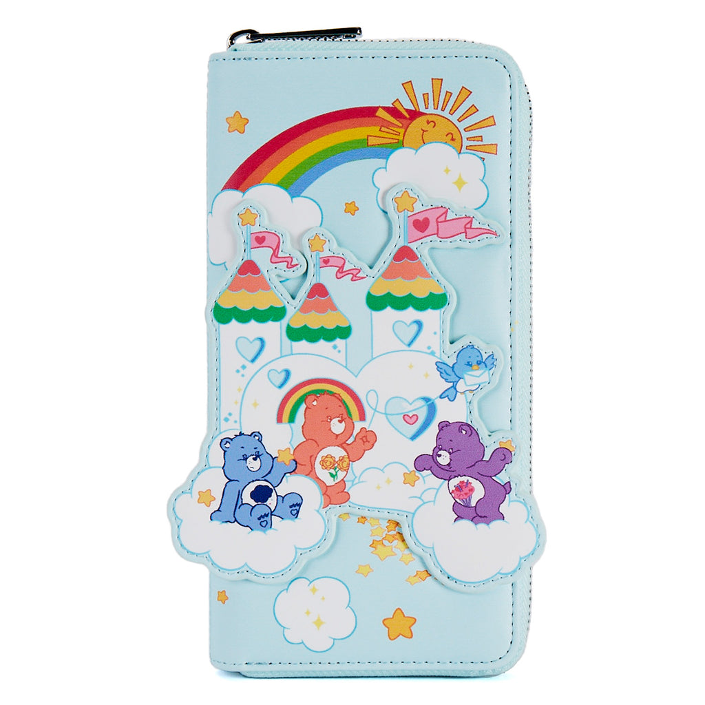 Loungefly - Care Bears Care A Lot Castle Zip Around Wallet – Blashful