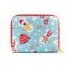 Loungefly - Disney Mickey Minnie Snowman AOP Zip Around Wallet