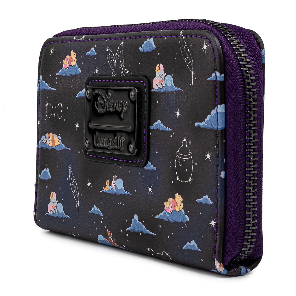 Pokemon Ghost Print Black Zip-Around Wallet