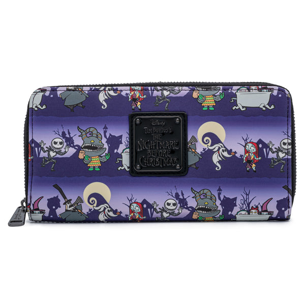 Loungefly - Disney - Nightmare Before Christmas Halloween Line Zip Around Wallet