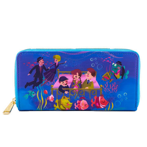 Loungefly - Disney Bedknobs and Broomsticks Underwater Zip Around Wallet