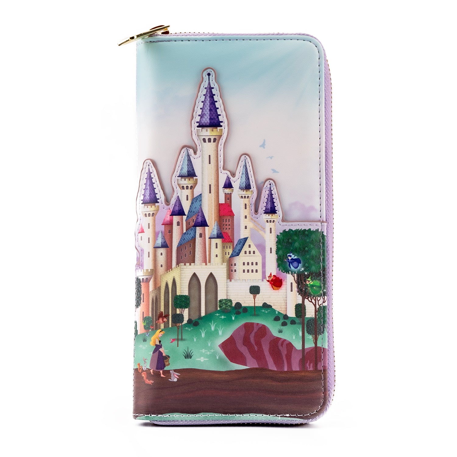 Disney Princess Castle Series Sleeping Beauty Zip Around Wallet