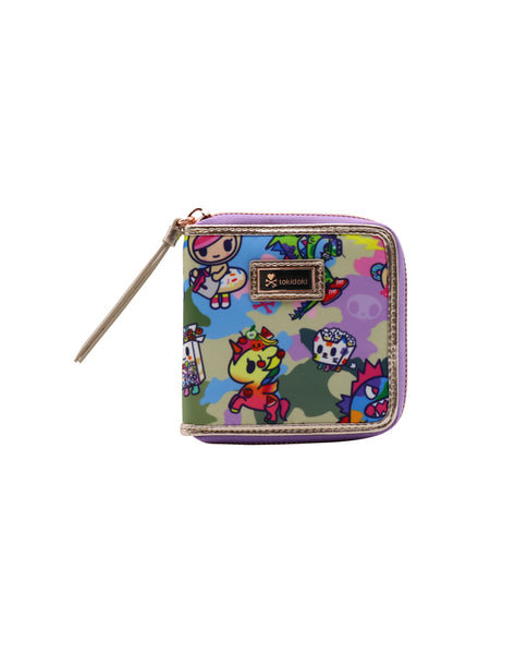 Tokidoki Camo Kawaii - Small Zip Around Wallet