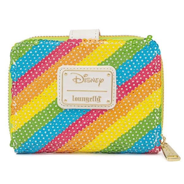 Loungefly - Disney Sequin Rainbow Ziparound Wallet