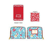 Loungefly - Disney Mickey Minnie Snowman AOP Zip Around Wallet