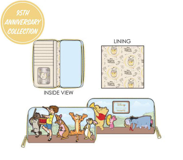 Loungefly - Disney Winnie the Pooh 95th Anniversary Parade Zip Around Wallet